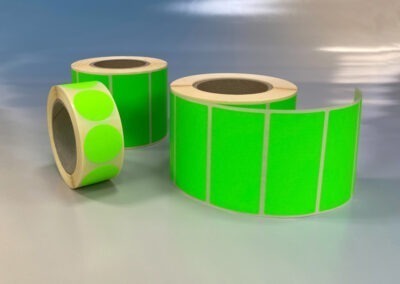 Blanko-gruen-Rollen-Kreise