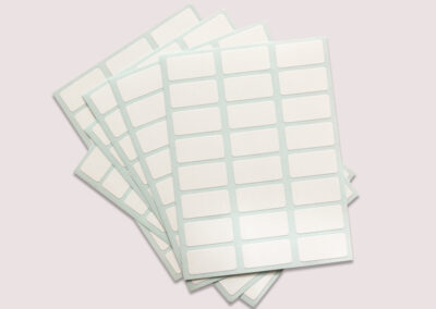 Bogen-Etiketten-Blanko