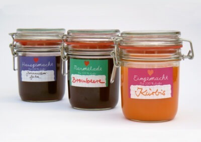 Marmeladen-Schmucketiketten